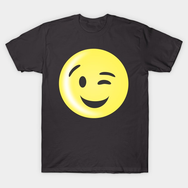 Smile Emoticon T-Shirt by MichelMM
